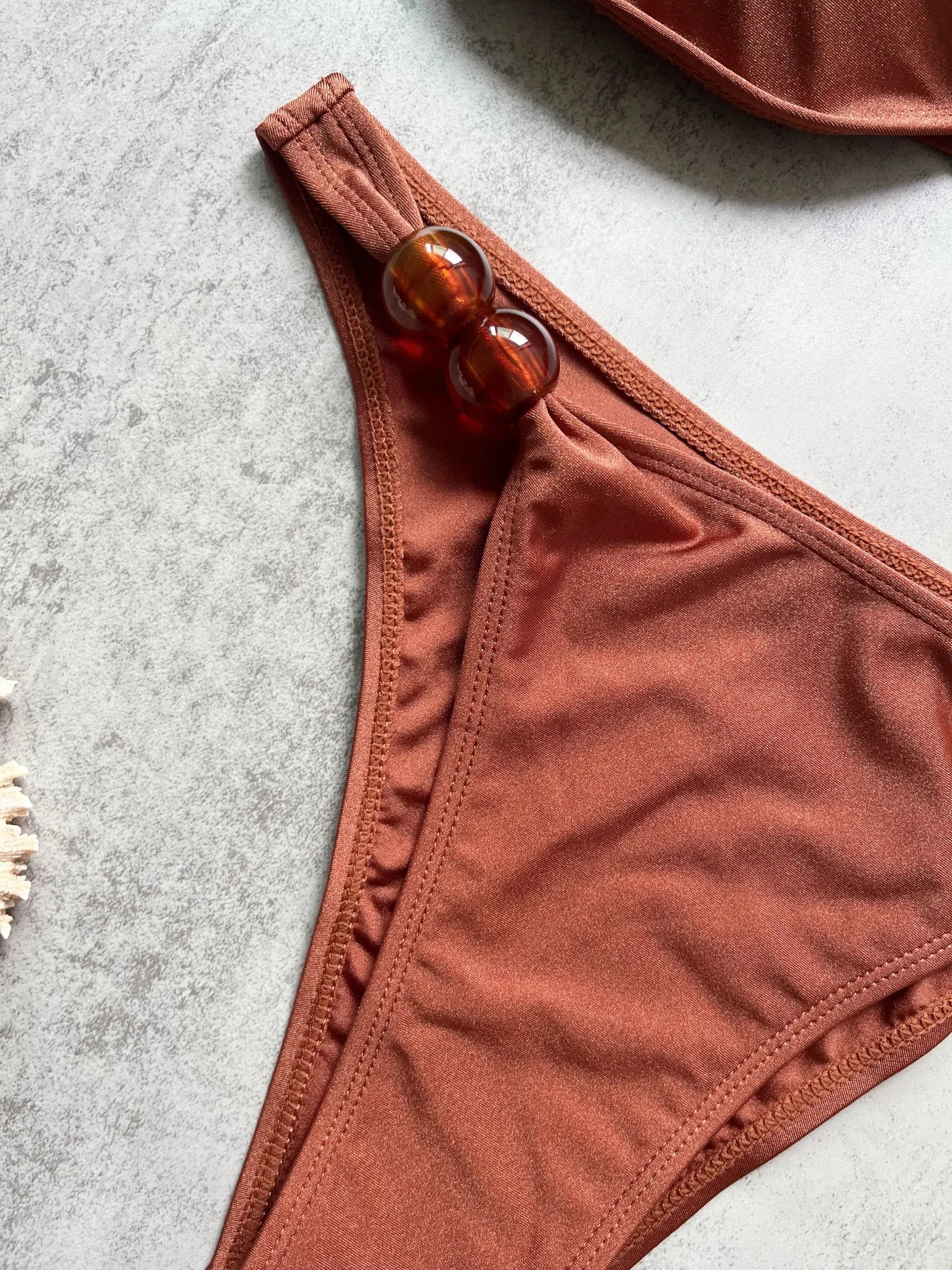 Bikini Taille Haute Filet Brésilien — 2 Pièces Sexy, Maillot de Bain Femme Été