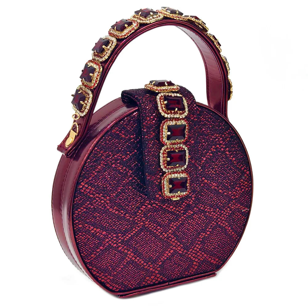 Ensemble Chaussures & Sac Femme Venus Chan Vert Strass — Talon Haut, Soirée Luxe
