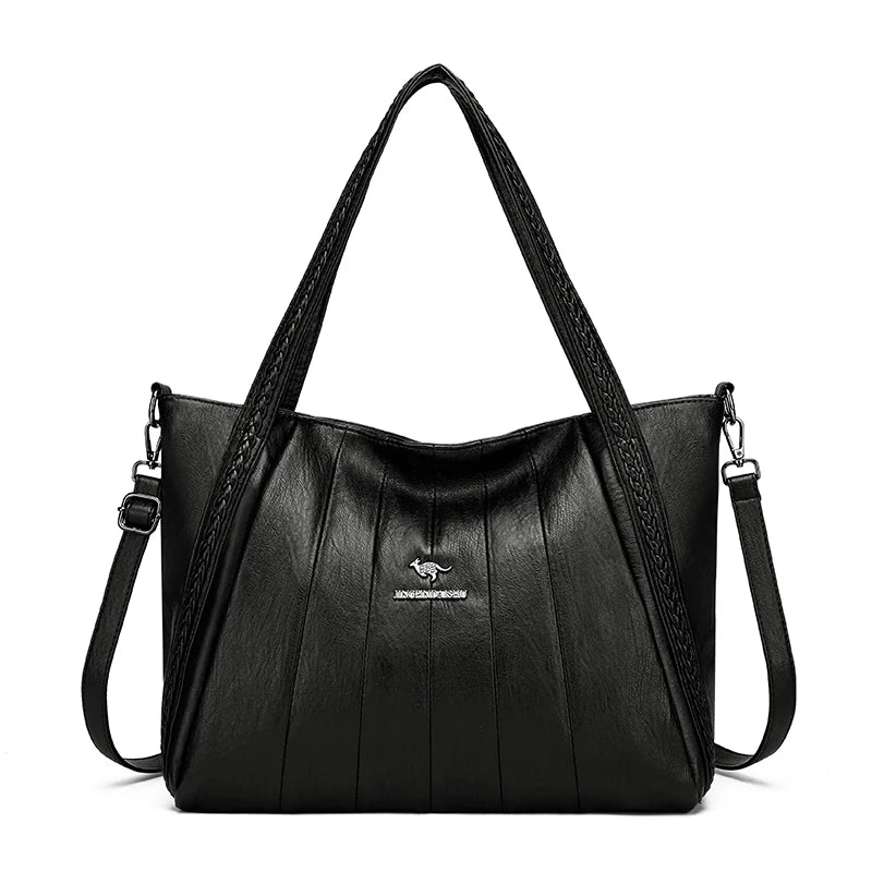 Sac À Main Femme Cuir PU Grande Marque — Tote Casual Élégant, Bandoulière