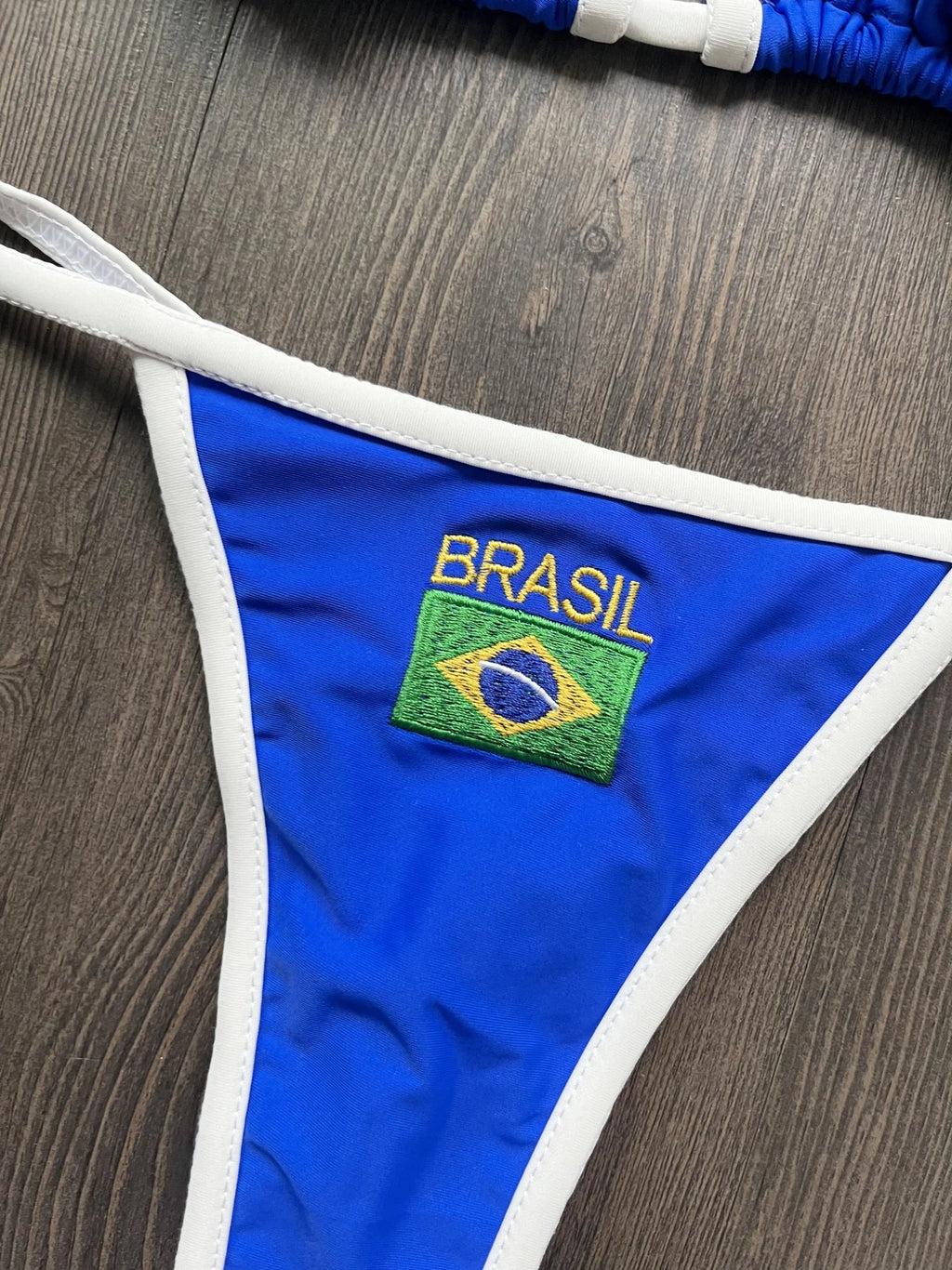 Bikini Brésilien Broderie Femme RUOTONSEPT — Drapeau Brésil, Deux Pièces, Maillot de Bain Été