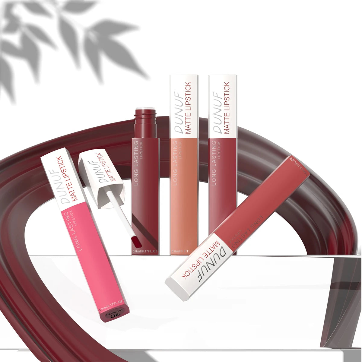 Set 8 Gloss Lèvres Mat Waterproof Longue Tenue — Nude, Rouge, Y2K