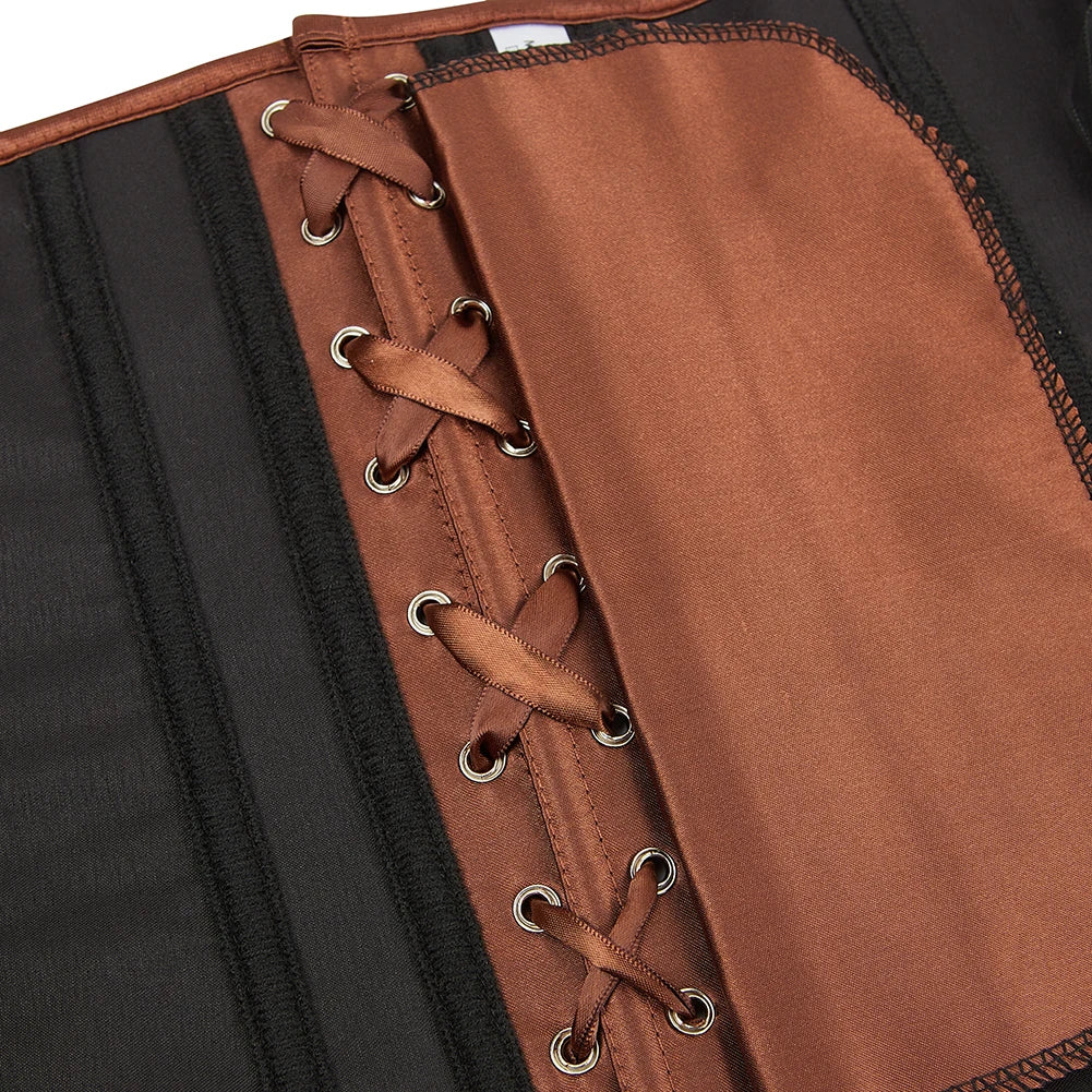 Corset Underbust Gainant Steampunk pour Femme – Laçage Amincissant