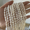 Perles Naturelles Baroque Eau Douce 4.5-5.5mm — Semi-Finies, DIY Collier & Bracelet