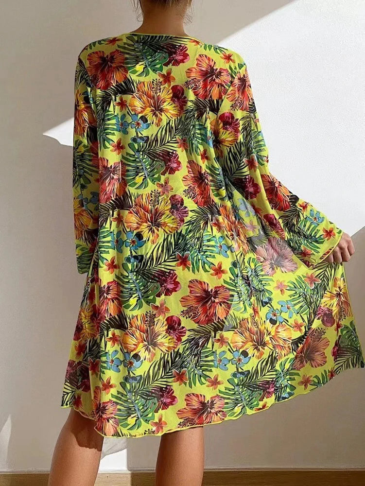 Bikini 3 Pièces Femme Rembourré 2024 — Cover-Up Manches Longues, Style Brésilien