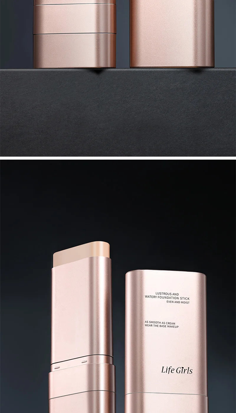 Fond de Teint Hydratant Léger Double Tête Rotatif Waterproof — Avec Pinceau Intégré