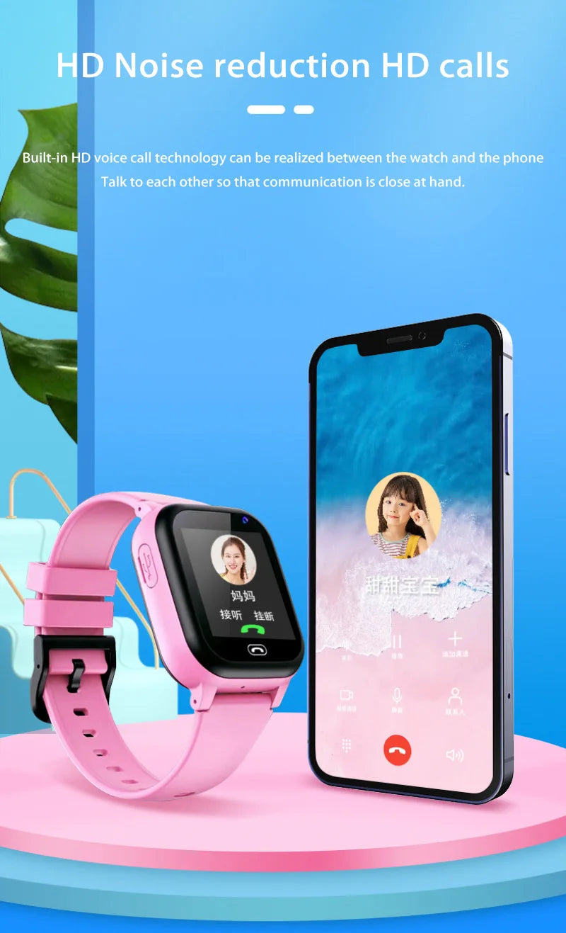 Montre Connectée Enfant Lenovo — GPS, Caméra, SOS, Appels, Smartwatch Garçon Fille