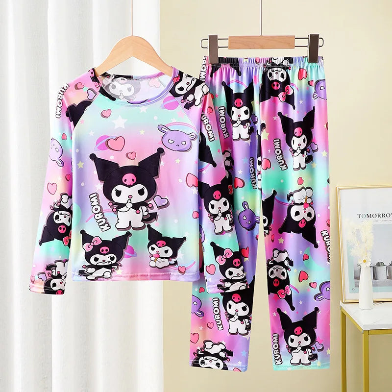 Pyjama Enfant Sanrio Hello Kitty — Manches Longues, Cinnamoroll & Kuromi, Doux