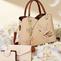 Sac Tote Bag Brodé Œillet – Cadeau Fête des Mères & Anniversaire Maman